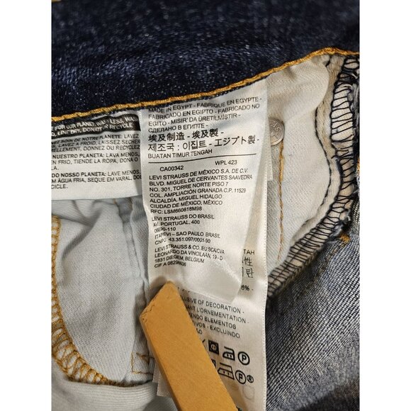 Levi's 511 Jeans Men's 29x30 Slim Straight Leg Blue Denim Distressed Medium Wash - Picture 10 of 16